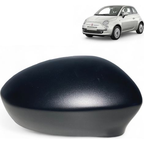 Coque noir de rétroviseur côté droite pour Fiat 500 Grande Punto (1/4)