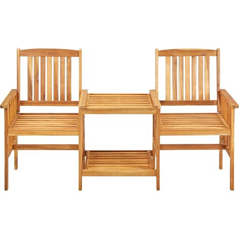 Maison Exclusive - Sedie Giardino Tavolino da Tè 159x61x92cm Legno Massello Acacia (1/5)