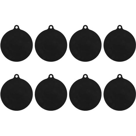 Lot de 8 tapis de protection ronds en silicone pour plaques à induction, isolants thermiques. (1/3)