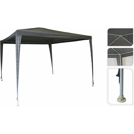 ProGarden Tenda per feste 300x300x245 cm grigio