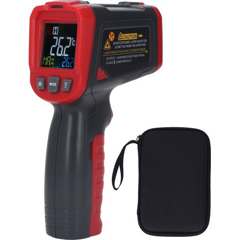 Thermomètre infrarouge portable haute précision écran couleur testeur température pour objets industriels (1/5)