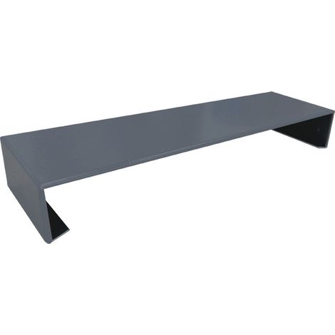 Fond alu pour couvertine 15/10ème - Embout ép. 0,8 mm Couleur - Gris Anthracite - RAL 7016, Largeur - 285 mm - ALUHOME