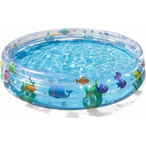 Cémonjardin – Piscine gonflable ronde 152x30 cm – 282 litres – Vinyle durable – Construction à trois chambres – Pour enfants 2+