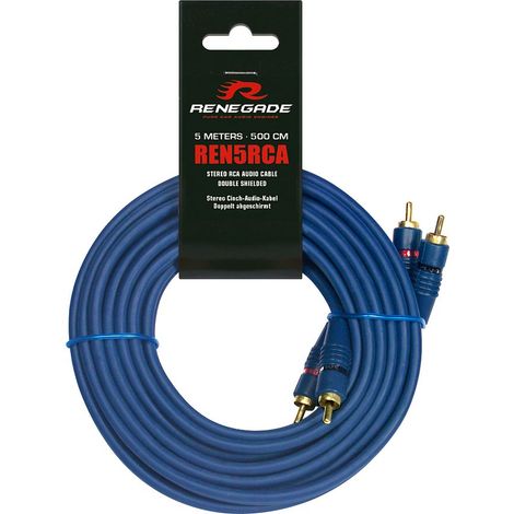 Renegade Ren5RCA Cinchkabel 5.00 m [2x Cinch-Stecker - 2x Cinch-Stecker]