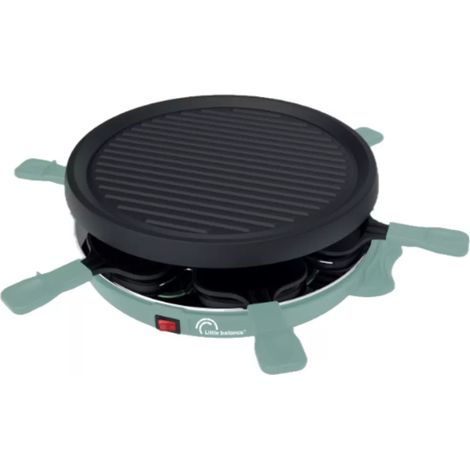 Balance Appareil à raclette 800W Vert Sapin 6 personnes