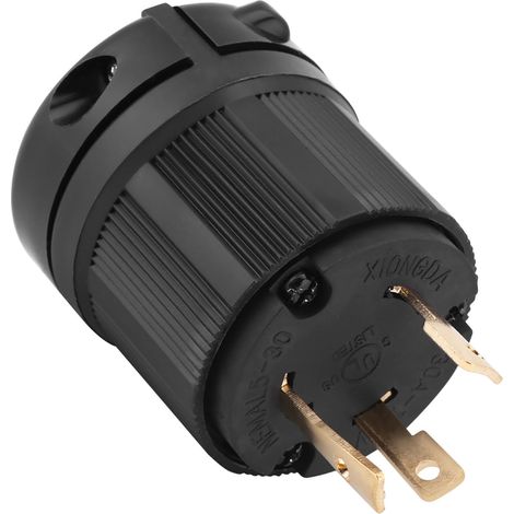 Ej.Life Connecteur de Verrouillage NEMA L5-30 30A 125V avec Boîtier Résistant aux Produits Chimiques, Idéal pour la Connexion au Générateur (1/5)