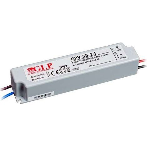 Alimentation LED étanche 24V DC - 35W - IP67 - GLP (1/4)