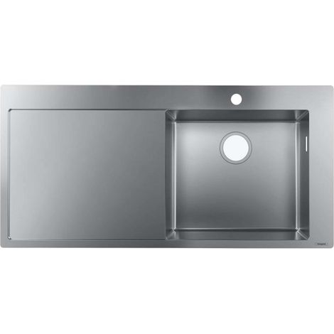 Hansgrohe - Fregadero sobre encimera S715-F450, acero inoxidable 43306800 (1/5)