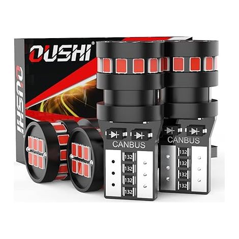 W5W T10 LED Ampoules De Voiture 194 168 501 2825 12V Intérieure Dôme Carte Porte Lumières Plaque D'immatriculation Courtoisie Rouge
