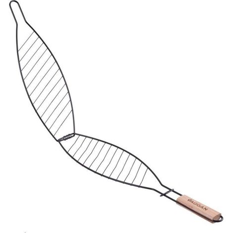Parrilla para pescado de acero inoxidable 35 x 14 cm (1/2)