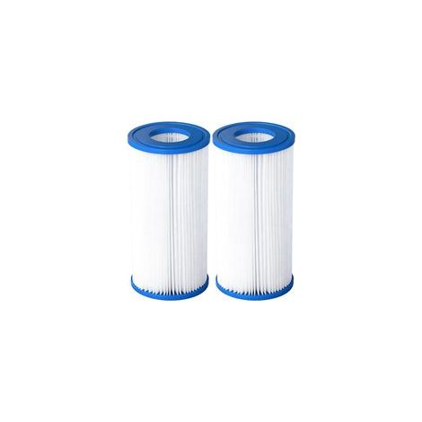 Cartouche de Filtre de Piscine réutilisable Type A/C, Compatible avec piscines Hors Sol 29000E/59900E et Pompes 1000/1500/530 GPH, 2 Paquets (1/5)