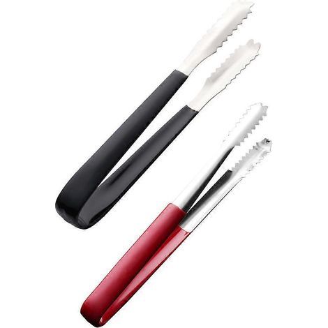 Set mit 2 multifunktionalen Edelstahl-Grillzangen für Grill und Brot, robust und langlebig. – 20,8 x 4 x 1,5 cm (1/4)