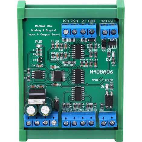 Module d'entrée/sortie analogique-numérique avec boîtier 8 canaux RS485 DC12V N4DBA06 14-34 mA (1/5)