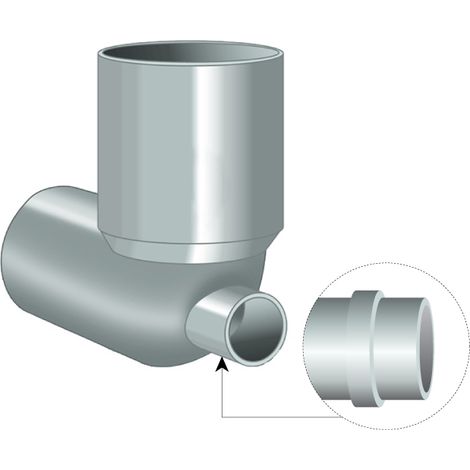 CURVA WC CON ATTACCO FRONTALE AD INNESTO ø100X40   Idroweb