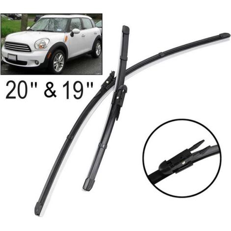 Lot de 2 Balais d'essuie-glace avant pour Mini Countryman R60 2010 2011 2012 2013 2014 2015 2016 (1/4)