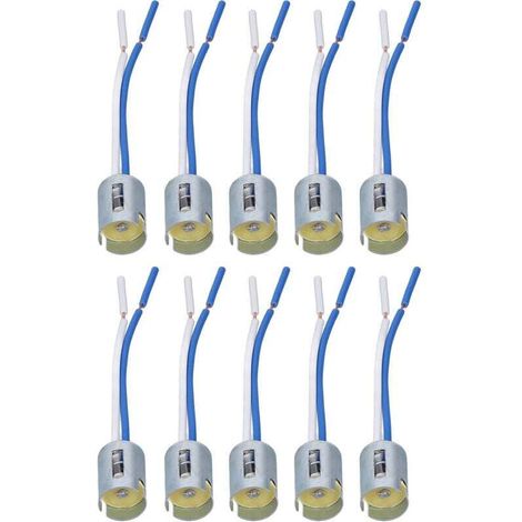 10 pièces 1156 douilles d'ampoule support de clignotant LED avec harnais 3,5 pouces DC 12V Flexible