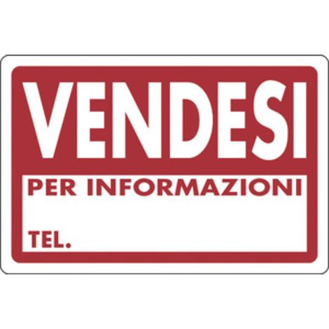 10PZ TARGA SEGNALETICA VENDESI (1/2)