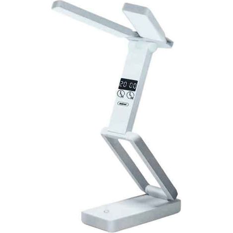 Trade Shop - Tragbare faltbare USB-Wiederaufladbare LED-Schreibtischlampe mit Q-LED169-Display - (1/3)