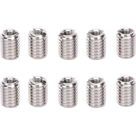 10 inserts filetés, outil de réparation, écrou réducteur mâle/femelle, visserie en acier inoxydable