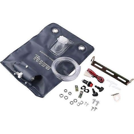 Universelles Auto-Scheibenwaschset mit 12-V-Pumpe und Reinigungszubehör (1/5)