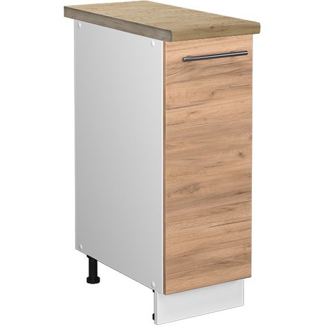 Armadio cucina dispensa alto Fame-Line, Rovere dorato, 30 cm , PL Rovere, Vicco