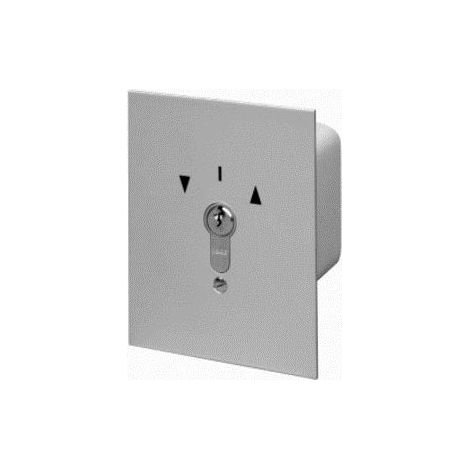 Somfy – Inverseur extérieur filaire à clé IP54 – Montage encastré – Contact momentané et fixe – Barillet européen avec 3 clés