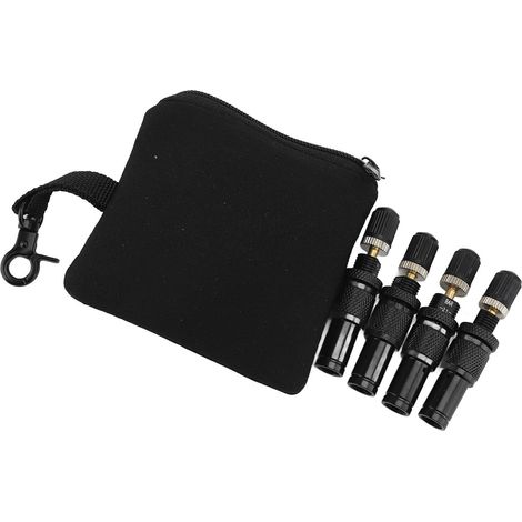 Dégonfleur pneus 10 à 30 PSI réglable arrêt auto – Kit vanne laiton vissé outil air down tubeless noir (1/2)