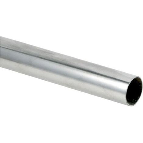 tubo redondo para armario. barra de 3 metros y diámetro 16 mm. acabado cromado. modelo stor