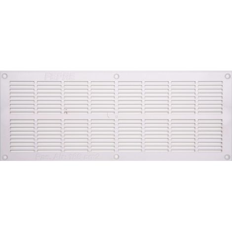 CENTRALE BRICO Grille d'aération abs naturel, L.13.1 x l.33.7 cm