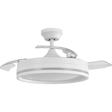 Ventilador de techo LED "Cerrato" regulable con control remoto (72W 3CCT 7200lm) IP20 Ø107cm color blanco (1/3)