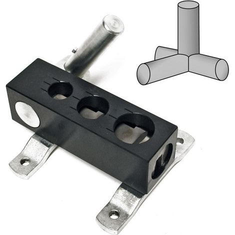 Dema – Encocheuse manuelle professionnelle pour tuyaux 3/4' à 1 1/4' – Acier jusqu'à 3 mm – Application horizontale et verticale – Guidage avec retour par ressort