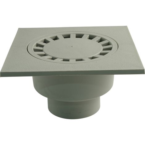 Marley Hof-Ablauf DN 110 Abgang senkrecht, Rost 25 x 25 cm Siphons & Abläufe (1/3)