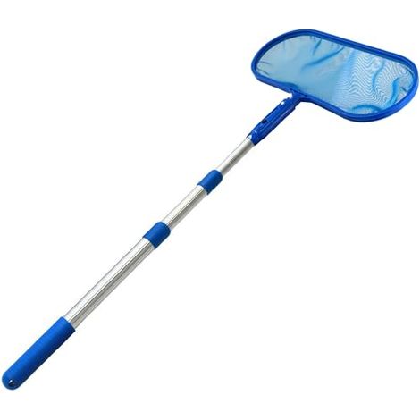 Épuisette de piscine Crystals – Épuisette de piscine avec manche télescopique extensible – Épuisette de bassin à mailles fines pour fontaines, baignoires, spas et aquariums (1/5)