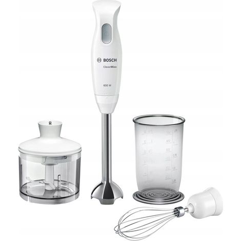 Bosch MSM26500 600W QuattroBlade Stabmixer mit Zerkleinerer, Weiß