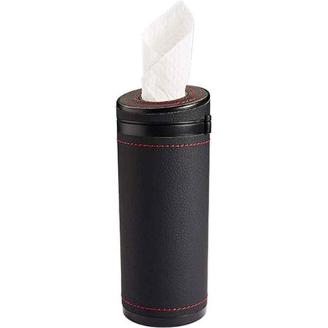 Boîte À Mouchoirs - Distributeur Papier Intégré - Cuir PU - Pour Voiture Bureau Salle De Bain - 1 Pièce