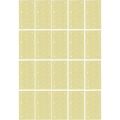 Tampon adhésif transparent amovible, 240 pièces, 16x12.29x2mm, ruban adhésif Double face imperméable pour figurines de poupées (1/5)
