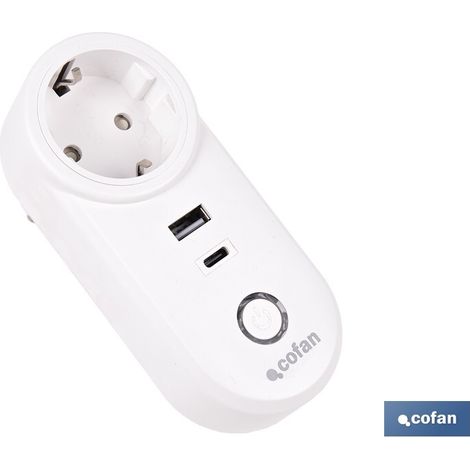 Enchufe inteligente con puerto USB y tipo C (1/4)