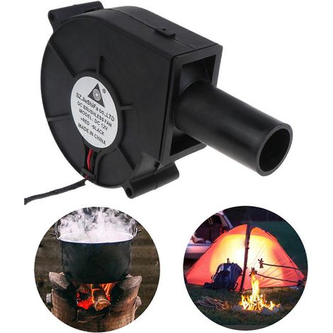 Ventilateur de barbecue 12 V 2 A 4000 tr/min, débit d'air important, alimentation 100-240 V CA, vitesse réglable. (1/4)