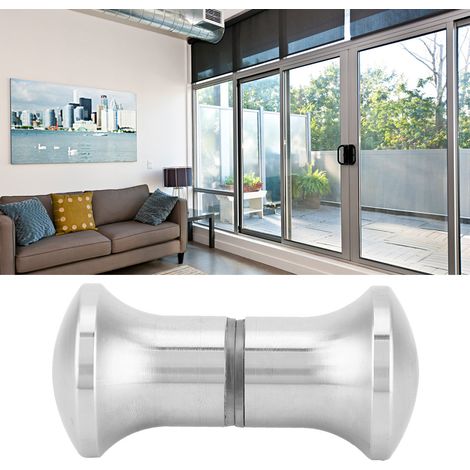 Poignée de porte en verre en acier inoxydable 304, bouton de porte de douche, poignées de tiroir rondes en forme de champignon (1/5)