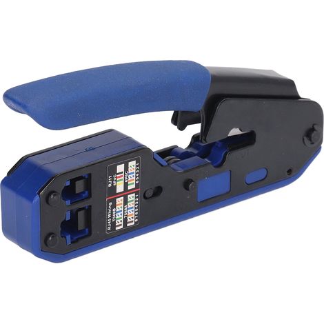 RJ45-Crimpwerkzeug-Set Netzwerkkabel Ethernet-Buchsen-Durchgangscrimper für Cat5e-, Cat6- und Cat6a-Steckverbinder (1/5)