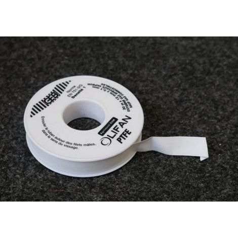 GEB – Ruban PTFE pour oxygène – Longueur 30 m x Largeur 12 mm x Épaisseur 0,1 mm – Performance fiable en conditions extrêmes
