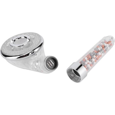 Pommeau de douche LED avec pression améliorée et génération d'ions négatifs, pommeau de douche à main, pommeau de douche économe en eau (1/5)