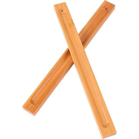Planche à Parfum en Bambou 2pcs Support Porte-Parfum pour Bâtons Brûleur de Parfum Décoration Maison et Spa Air Frais (1/5)