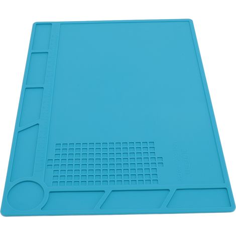 Tapis de soudure en silicone avec graduation de 25 cm, antidérapant, pour la réparation de montres et l'organisation des pièces sur l'établi. (1/5)