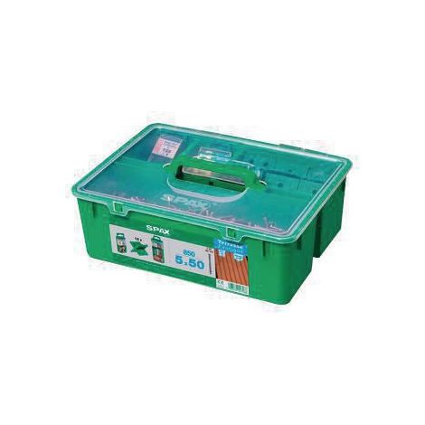 Kit terraza resina SPAX - 850 tornillos 4.5x60 A2 + separadores +5 puntas - 5000009020009