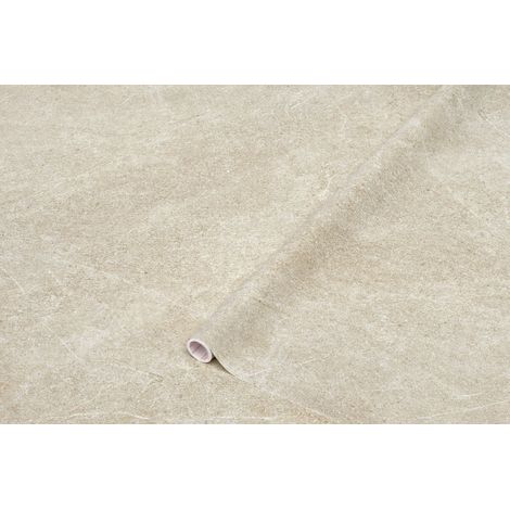 papier adhésif pour meuble beige - film autocollant décoratif rouleau vinyle - pour cuisine, porte, table - décoration revêtement peint stickers collant - 67,5 cm x 2 m (1/4)