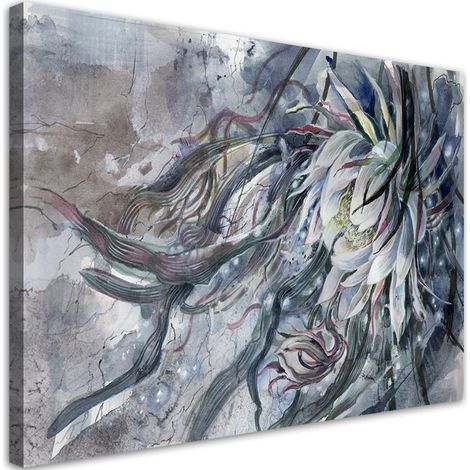 Tableau sur toile Fleur de la reine de la nuit 100x70 (1/5)