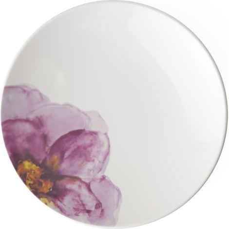 assiette creuse/à pâtes, 24 cm, porcelaine, blanc/rose 10-4287-3381 (1/5)