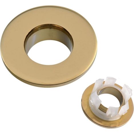 Überlaufabdeckung Messing gold 14/30 mm (1/5)