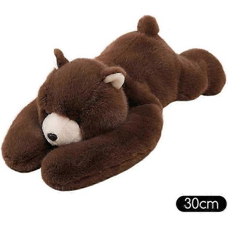 Animaux en peluche lestés pour enfants et adultes, oreiller à câliner pour soulager l'anxiété et favoriser le sommeil, adorables jouets en peluche, cadeaux de Noël pour la famille et les amis a(Bière (1/5)